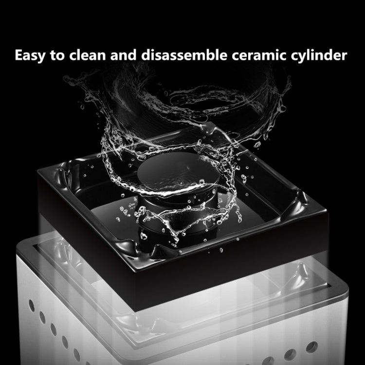 Ashtray Air Purifier Home Indoor Smoke Removal Small Desktop Anti-Secondhand Smoke Artifact(White)
