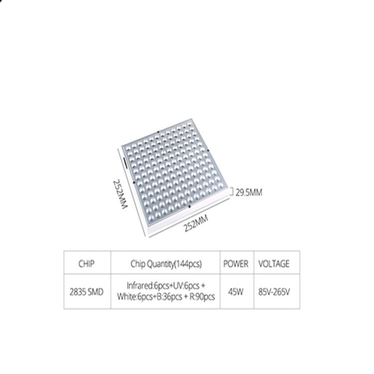 45W 144LEDs Full Spectrum Plant Lighting Fitolampy For Plants Flowers Seedling Cultivation Growing Lamps LED Grow Light AC85-265V UK