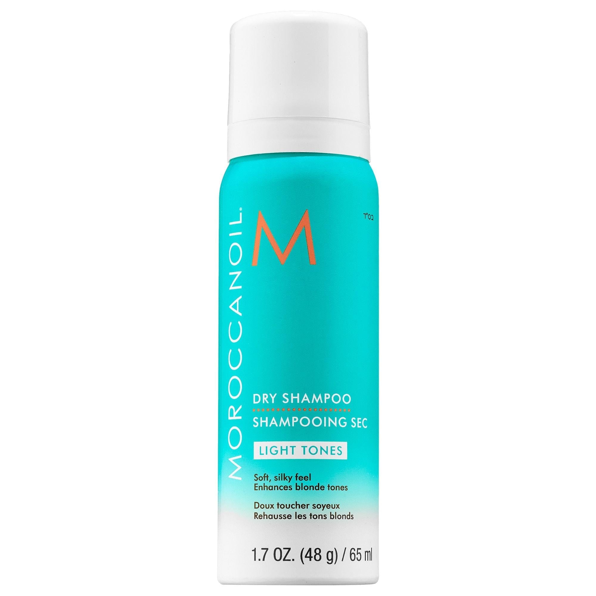 Moroccanoil Dry Shampoo Light Tones - Color-Safe, Argan Oil Infused, Sulfate-Free Hair Refreshment Spray