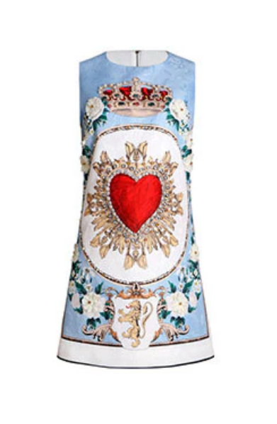 Red Heart & Crown Dress