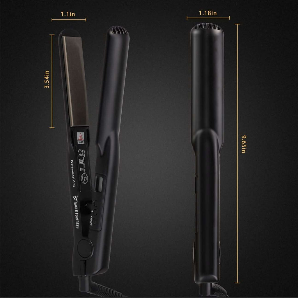 Eagle Fortress Ceramic Hair Straightener (Black)