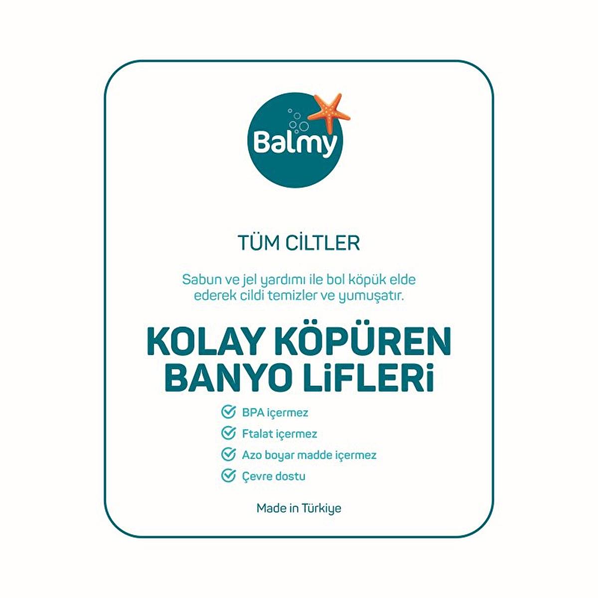 Balmy Banyo Lifi - BPA-Free Bath Loofah for Gentle Exfoliation & Soft Skin