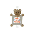 Babyjem Reflective Baby on Board Car Sign in Brown