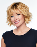 HairUWear Hairdo Sweetly Waved Cropped Chin Length Soft Waves Wig, Average Cap Size, SS14/88 Golden Wheat