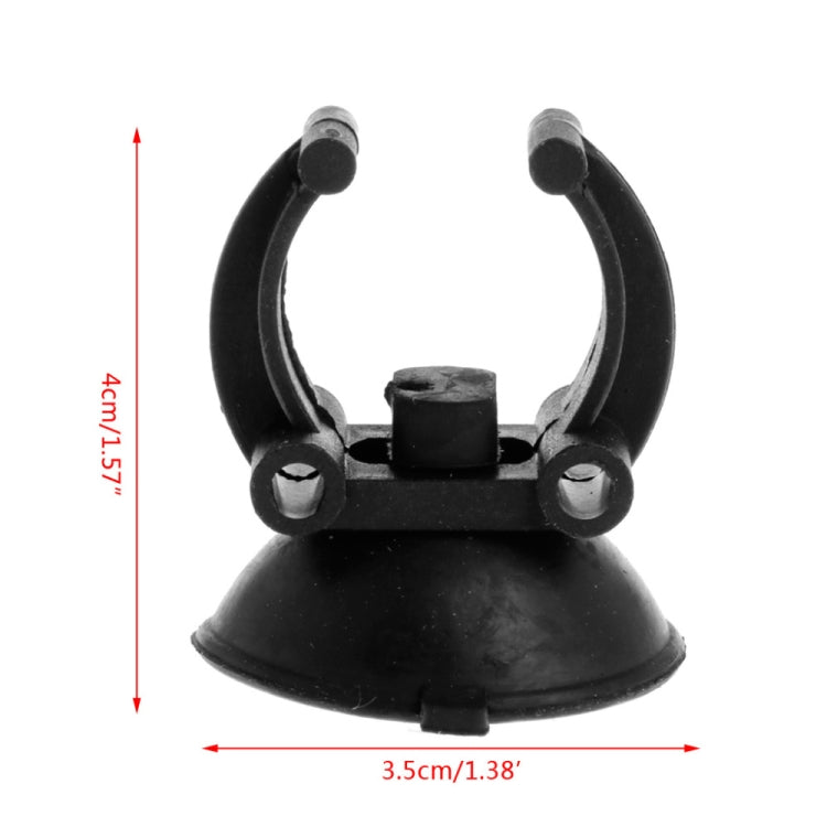 50 PCS 3.5cm Diameter Black Suction Cup Clip for Aquarium Heater Tubing Rain Bar