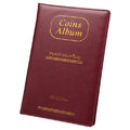 PU Leather Russian Cover 150 Coins Collection Album Holder Book(Red)