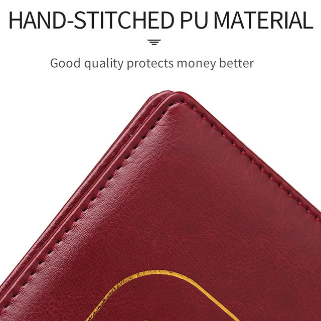 PU Leather Russian Cover 150 Coins Collection Album Holder Book(Red)
