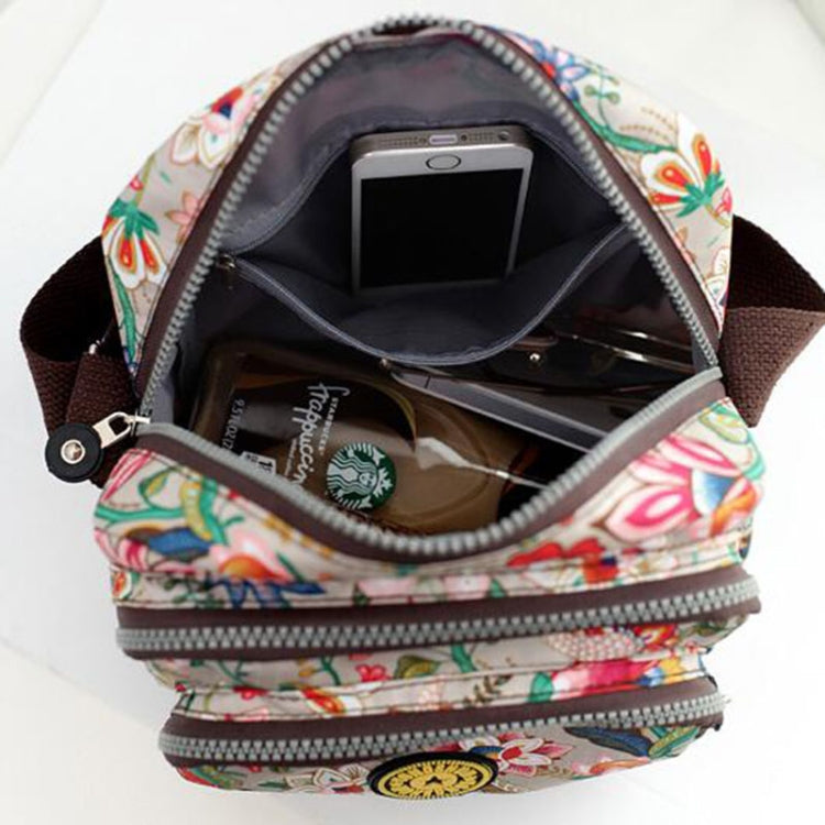 Women Shoulder Bag Waterproof Nylon Handbag Multilayer Crossbody Bag(Animal pattern)