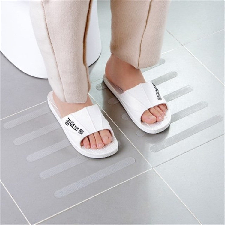 5 in 1 Stairs And Steps Non-slip Tape Bathroom Shower Room Anti-slip strip Bathtub Transparent Anti-slip Stickers, Size:2x20CM