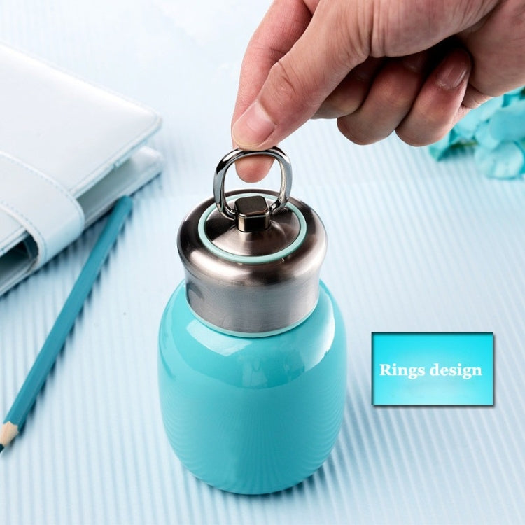Mini Cute Coffee Vacuum Flasks Thermos Stainless Steel Cup Travel Drink Water Bottle Thermoses Mugs 200ML(Stainless steel)