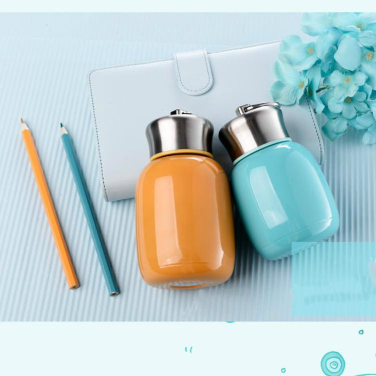 Mini Cute Coffee Vacuum Flasks Thermos Stainless Steel Cup Travel Drink Water Bottle Thermoses Mugs 200ML(Stainless steel)