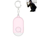 130dB IP44 Waterproof Rechargeable Anti-wolf Alarm Flashlight Intelligent Personal Alarm, English Packaging(Pink)