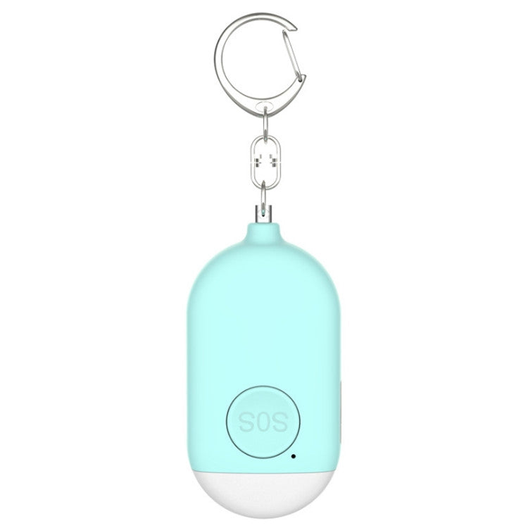 130dB IP44 Waterproof Rechargeable Anti-wolf Alarm Flashlight Intelligent Personal Alarm, English Packaging(Blue)
