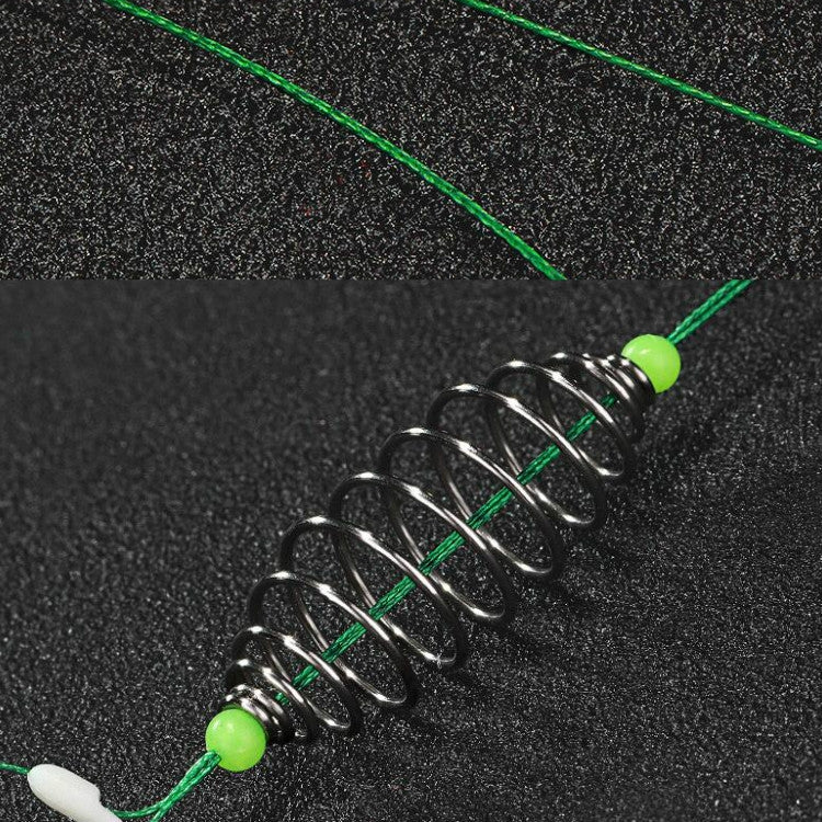 5 in 1 Stranded Double Hook Anti-winding Silver Carp Fishing Group Spring Fishing Hook, Specification:8(Fluorescent Hook)
