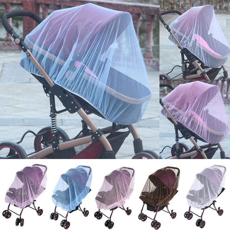 3 PCS 150cm Baby Pushchair Mosquito Insect Shield Net Safe Infants Protection Mesh Stroller Accessories Mosquito Net(White)
