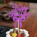 10 PCS Carving Cake Dessert Insert Party Decoration(Rose Red)