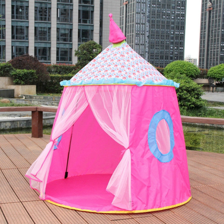 Children Toy House Yurt Folding Game Tent(Pink)