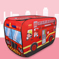 Children Toy Tent Cloth Fire Truck Police Car School Bus Game House(Fire Truck)