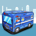 Children Toy Tent Cloth Fire Truck Police Car School Bus Game House(Police Car)