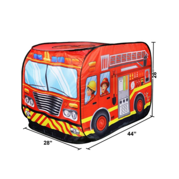 Children Toy Tent Cloth Fire Truck Police Car School Bus Game House(Police Car)