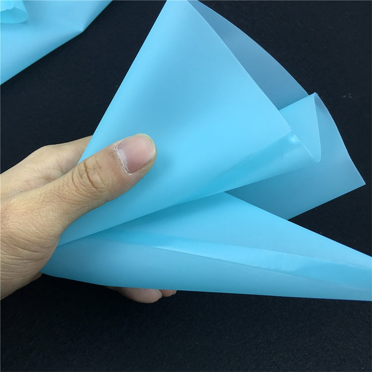 4 in 1 Silicone Icing Piping Cream Pastry Bag Nozzle DIY Cake Decorating Tools Set(EVA Bag Blue 4 Mixed)