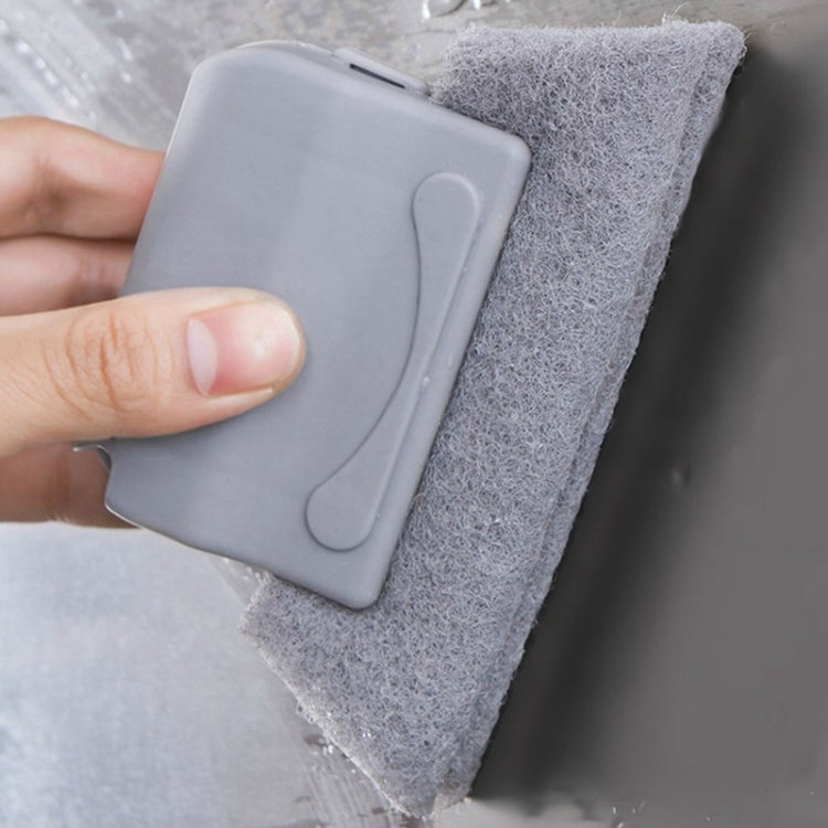 Window Groove Cleaning Cloth Cleaning Brush(Gray Green)