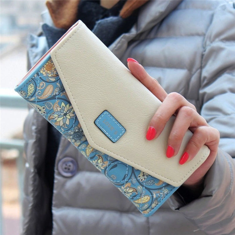 Fashion Ladies Leather Clutch Bag Purse Long Cartoon Wallet Coin Purse(Watermelon red)