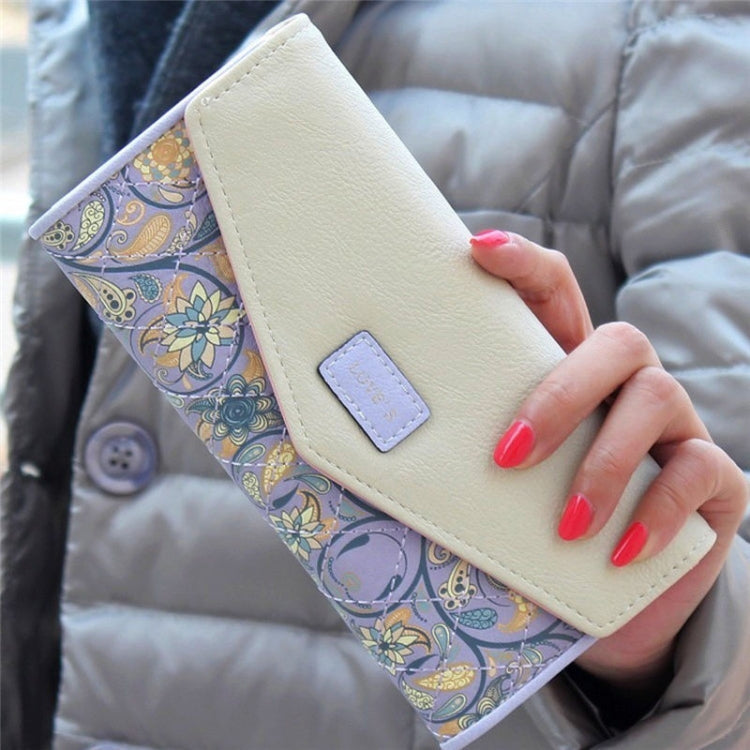 Fashion Ladies Leather Clutch Bag Purse Long Cartoon Wallet Coin Purse(Watermelon red)