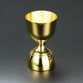 Stainless Steel Wine Measurer Ounce Cup Mixing Measuring Cup, Color:Tyrant Gold