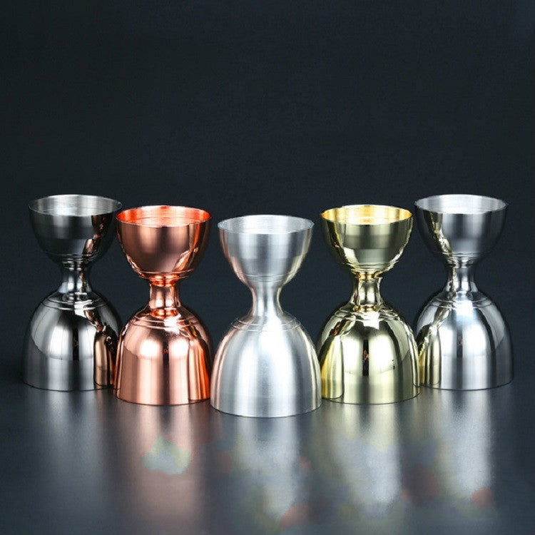 Stainless Steel Wine Measurer Ounce Cup Mixing Measuring Cup, Color:Tyrant Gold