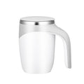 Electric Stirring Cup Milkshake Coffee Stirring Cup, Capacity: 380ml(White)