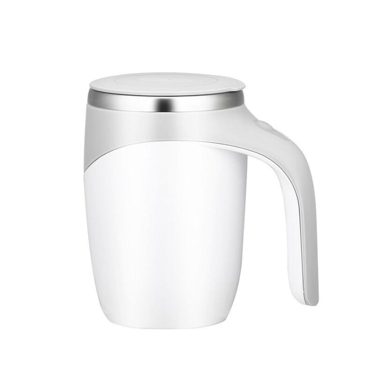 Electric Stirring Cup Milkshake Coffee Stirring Cup, Capacity: 380ml(White)