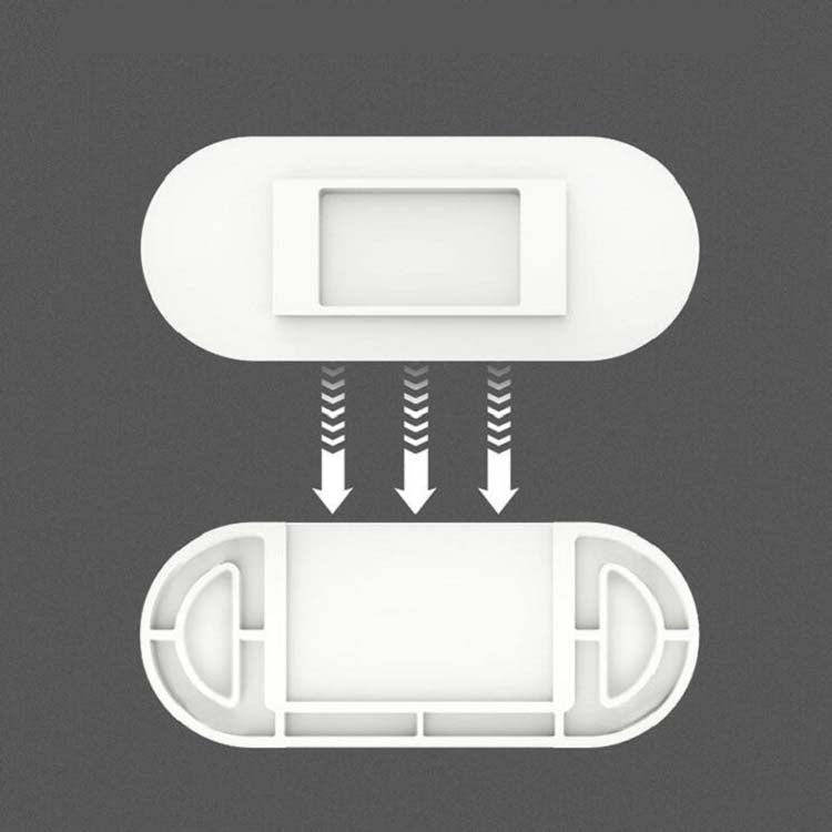 5pcs Outlet Holder Wall Mount Plug Board Socket Fixing Frame(White)