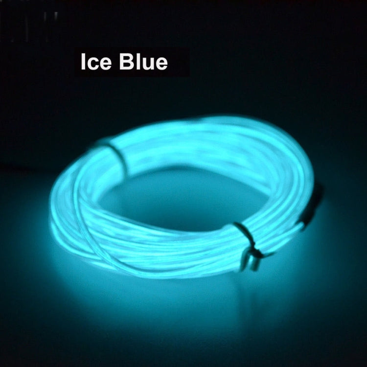 Flexible LED Light EL Wire String Strip Rope Glow Decor Neon Lamp USB Controlle 3M Energy Saving Mask Glasses Glow Line F277(Purple Light)