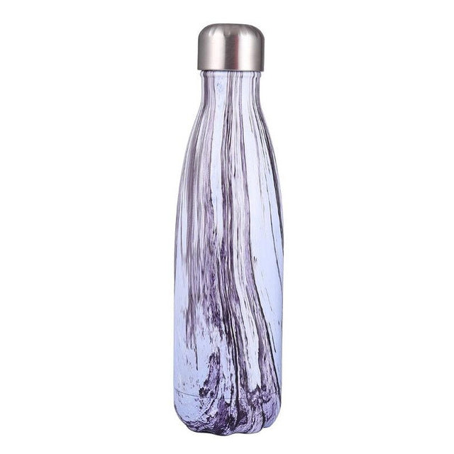 Thermal Cup Vacuum Flask Heat Water Bottle Portable Stainless Steel Sports Kettle(White)