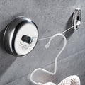 Portable Stainless Steel Wall Hanging Retractable Clothesline Indoor Clothes Drying Rack