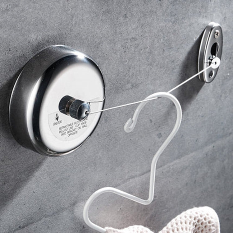 Portable Stainless Steel Wall Hanging Retractable Clothesline Indoor Clothes Drying Rack