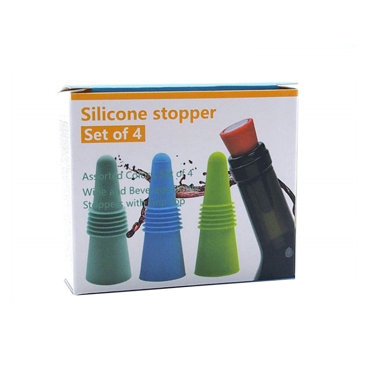Food Grade Silicone Wine Stopper Creative Preservation Bottle Stopper(Green)
