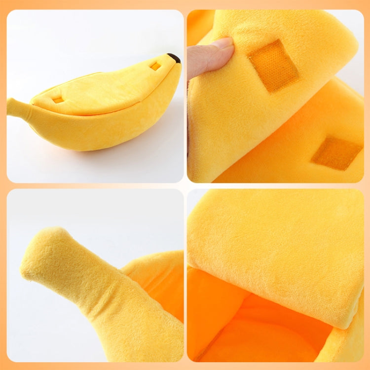 Creative Kennel Banana Shape Cat Litter Winter Warm Pet Nest, Size:L(Pink)