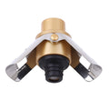 Push-button Stainless Steel Pumping Champagne Stopper Sparkling Champagne Snap Wing Vacuum Wine Stopper(Gold)