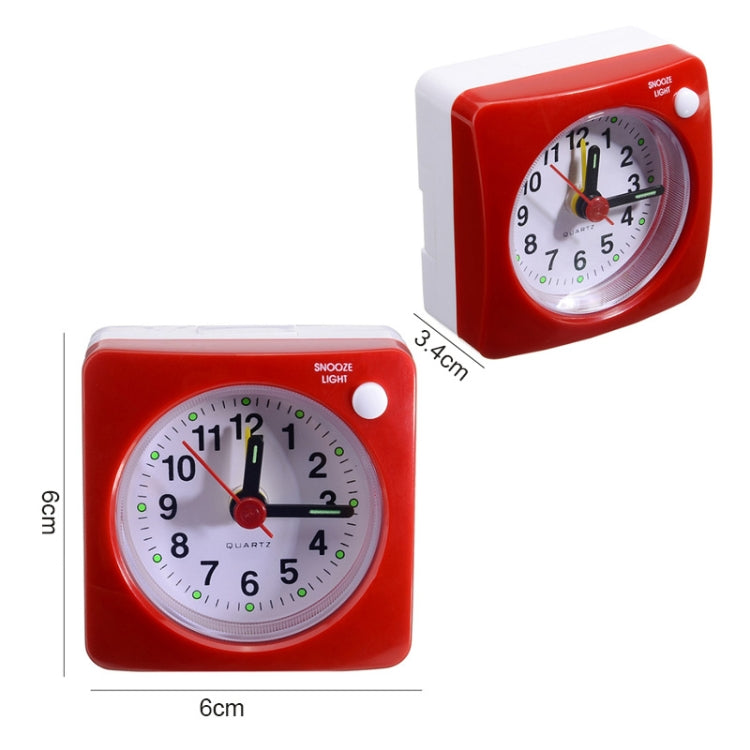 Bedside Mute Alarm Clock With Light & Snooze Function(Gray)