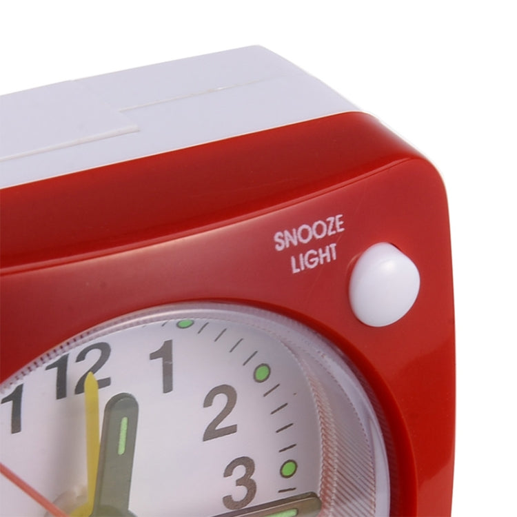 Bedside Mute Alarm Clock With Light & Snooze Function(Gray)