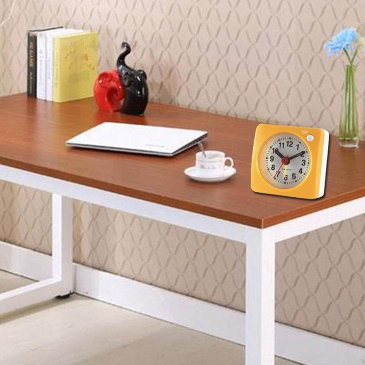Bedside Mute Alarm Clock With Light & Snooze Function(Gray)