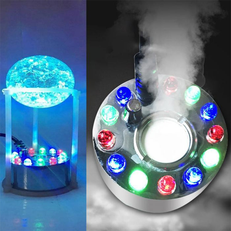 Fountain Fish Tank Ultrasonic Portable Atomizer, US Plug, Type:Electronic 12 Lamp Plastic