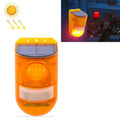129dB Solar Alarm Light Human Body Induction Alarm Farm Anti-theft Drive Object Sound and Light Alarm Light, Style:N911E English