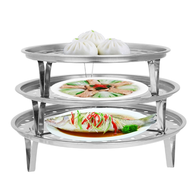 Multifunctional Waterproof Shelf Steaming Tray Stainless Steel Steaming Grid Cage Steaming Sheet Steaming Rack, Color:22cm