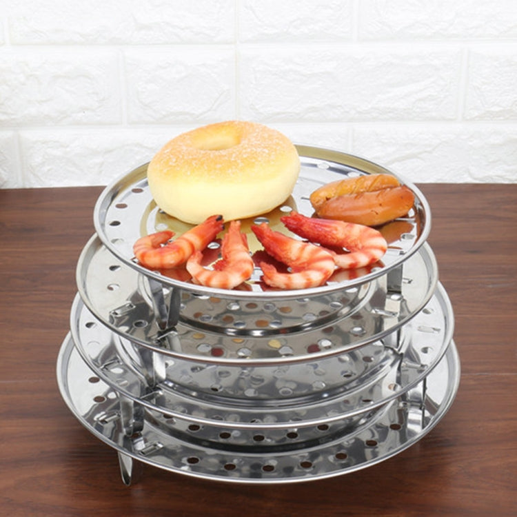 Multifunctional Waterproof Shelf Steaming Tray Stainless Steel Steaming Grid Cage Steaming Sheet Steaming Rack, Color:22cm