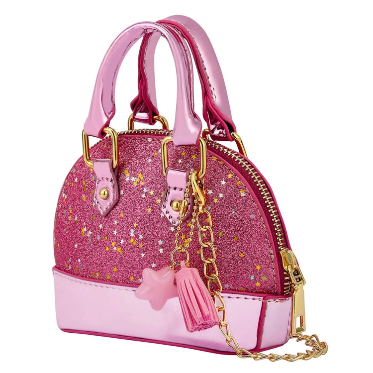 Cute Leather Shoulder Bag Messenger Bag Girls Solid Color Mini Zip Small Square Bag Tote Bag(Red)