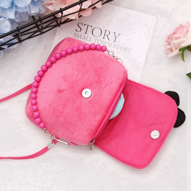 Fashion Shoulder Bag Children Girls Princess Flower Messenger Handbag Lovely Purses(Rose red leopard)
