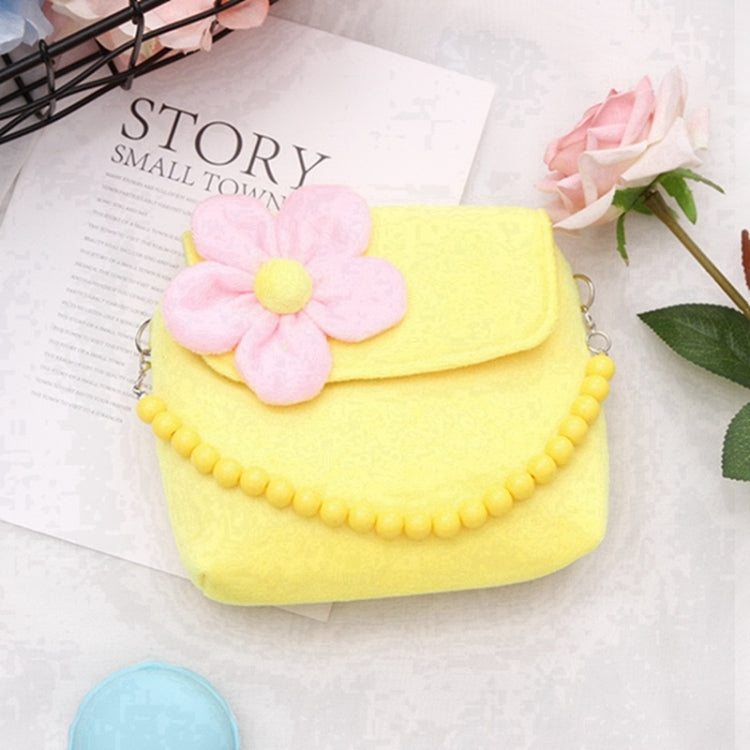 Fashion Shoulder Bag Children Girls Princess Flower Messenger Handbag Lovely Purses(Blue)